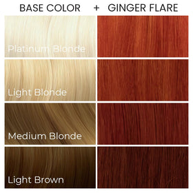 ARCTIC FOX Ginger Flare hair dye on light hair base