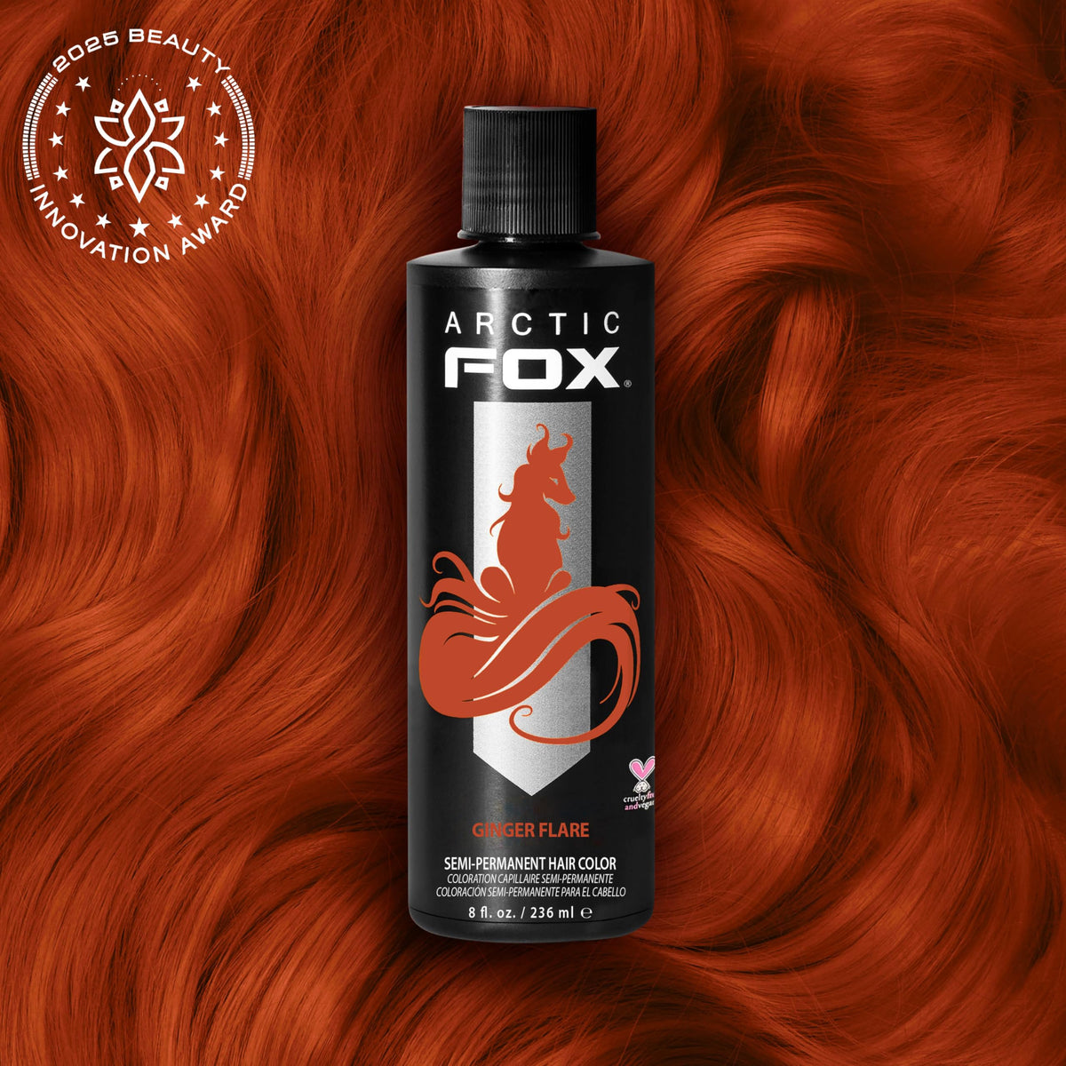 ARCTIC FOX Ginger Flare hair dye packaging side view