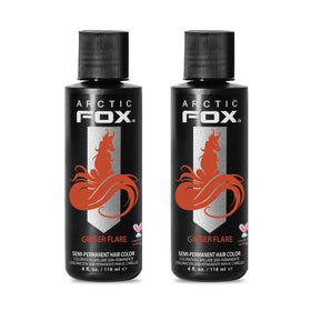 ARCTIC FOX Ginger Flare semi-permanent hair dye 2x4 oz front view