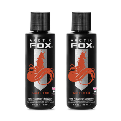 ARCTIC FOX Ginger Flare semi-permanent hair dye 2x4 oz front view