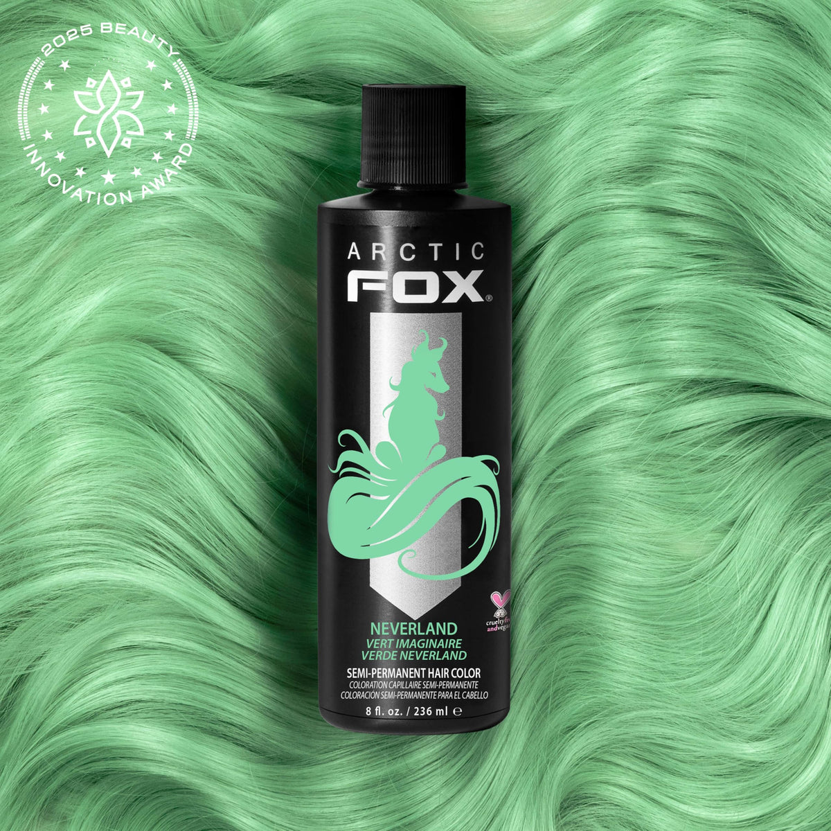 ARCTIC FOX hair dye bottle with mint green colour