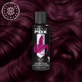 ARCTIC FOX hair dye packaging showing vibrant burgundy shade
