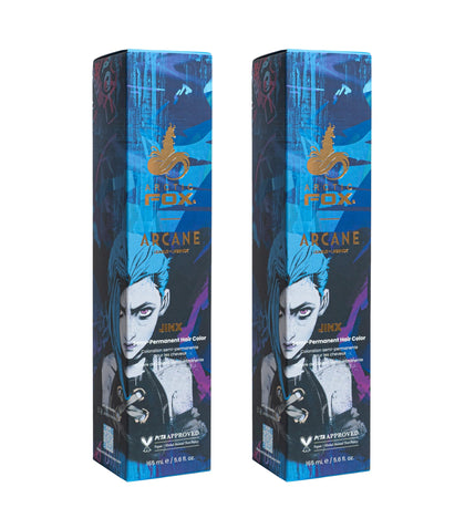 ARCTIC FOX Jinx Hair Dye 5.6 oz blue tubes front view