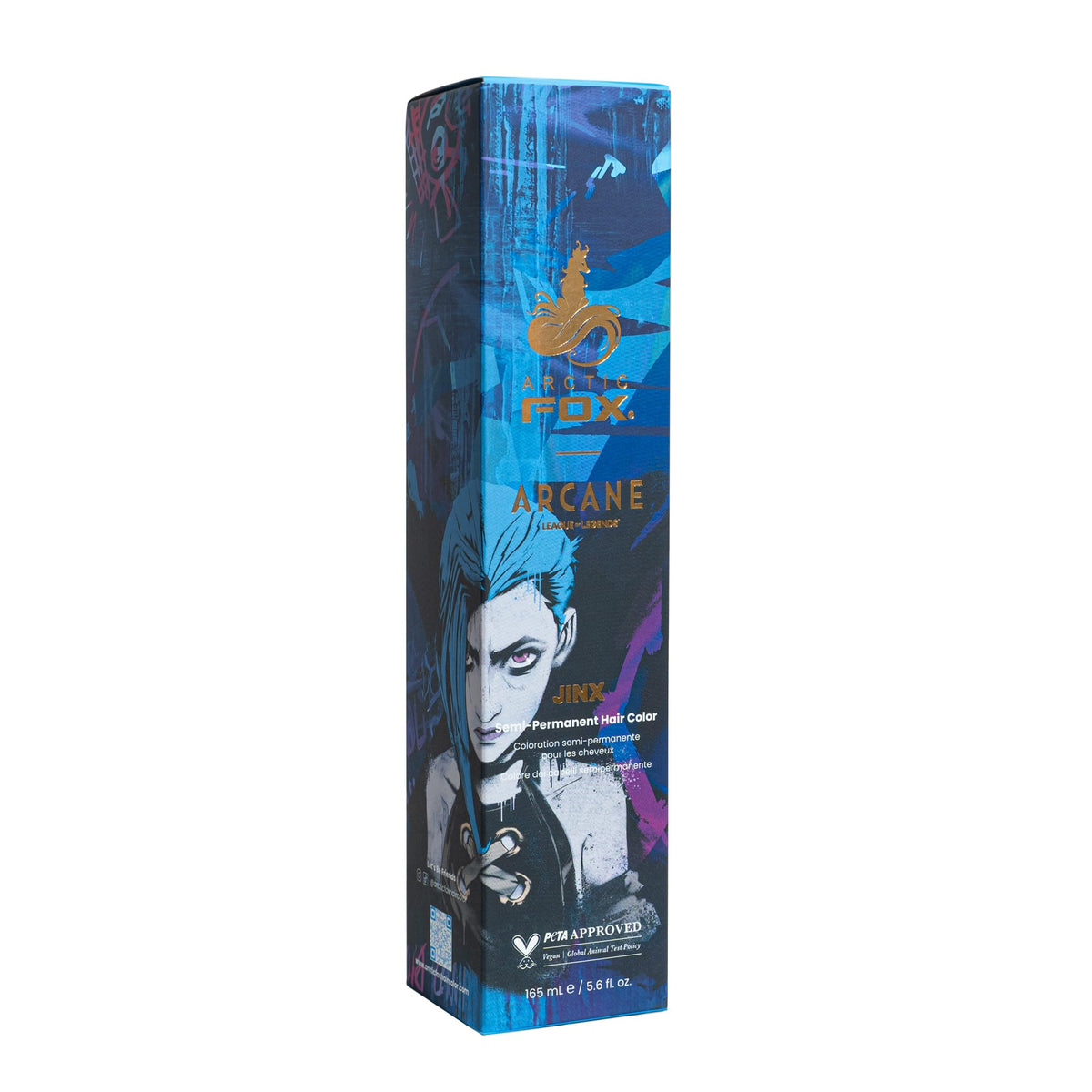 ARCTIC FOX Jinx Semi Permanent Hair Dye Bold Blue front view
