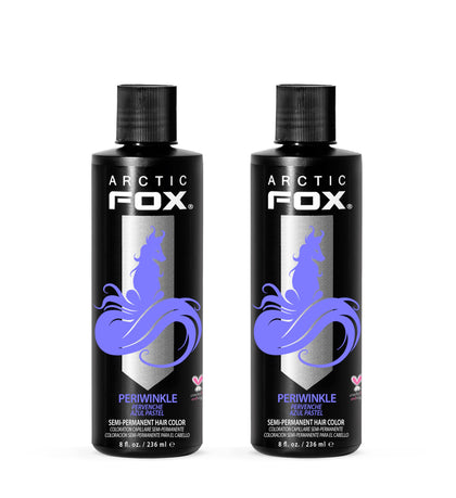 ARCTIC FOX Periwinkle Semi-Permanent Hair Dye front view with packaging
