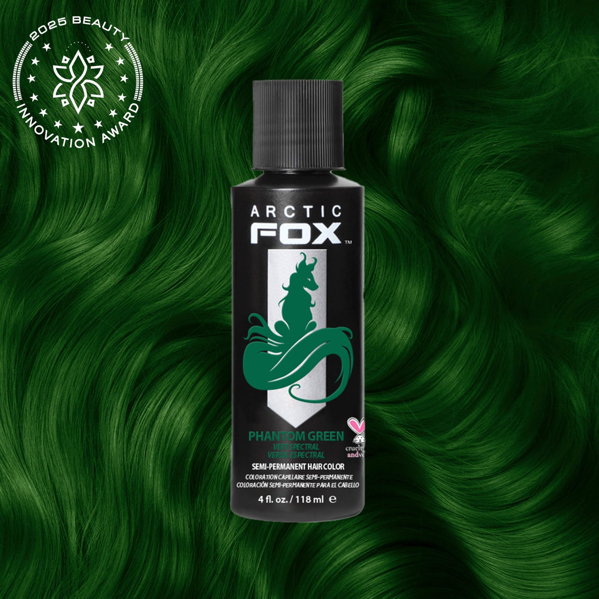 ARCTIC FOX Phantom Green hair dye packaging
