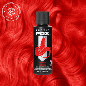 ARCTIC FOX Poison hair dye back view with ingredients