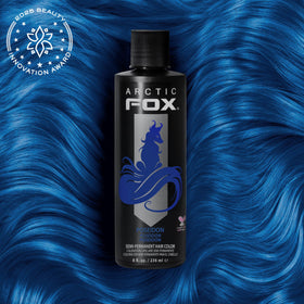 ARCTIC FOX Poseidon hair dye back view with ingredients