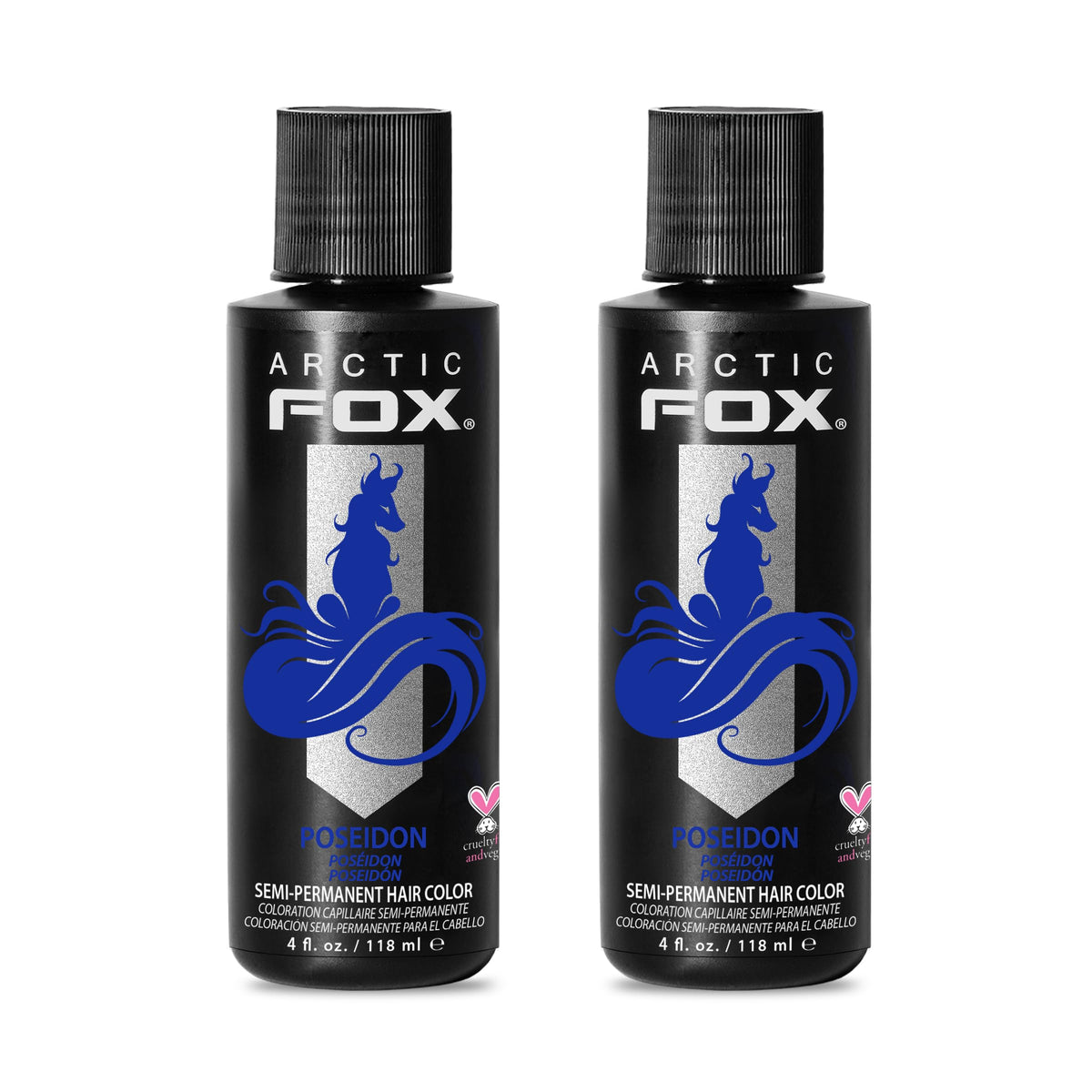 ARCTIC FOX Poseidon semi-permanent hair dye front view of packaging