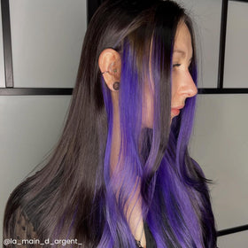 ARCTIC FOX Purple Madness hair dye results on bleached hair