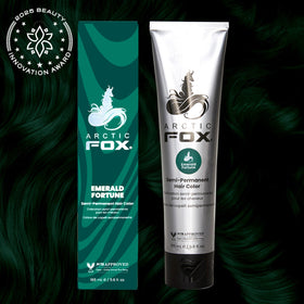 ARCTIC FOX Semi-Permanent Hair Color Emerald Fortune packaging