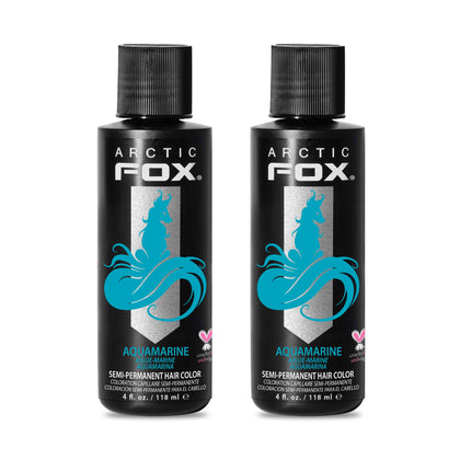 ARCTIC FOX Semi-Permanent Hair Dye Aquamarine Blue front view
