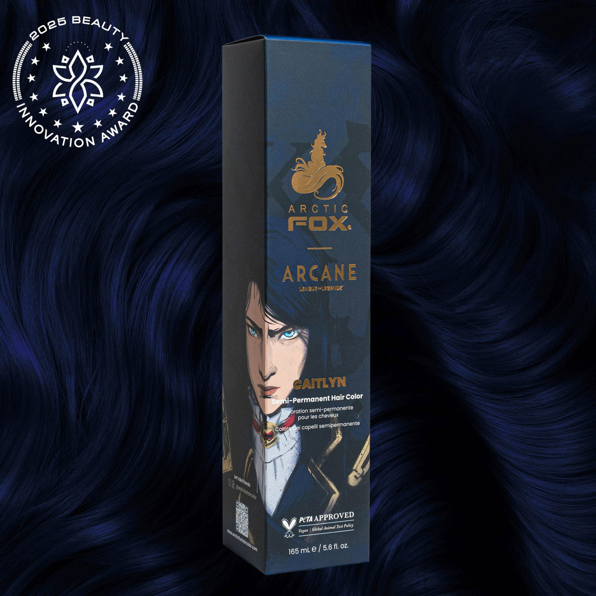 ARCTIC FOX Semi Permanent Hair Dye Caitlyn navy blue packaging
