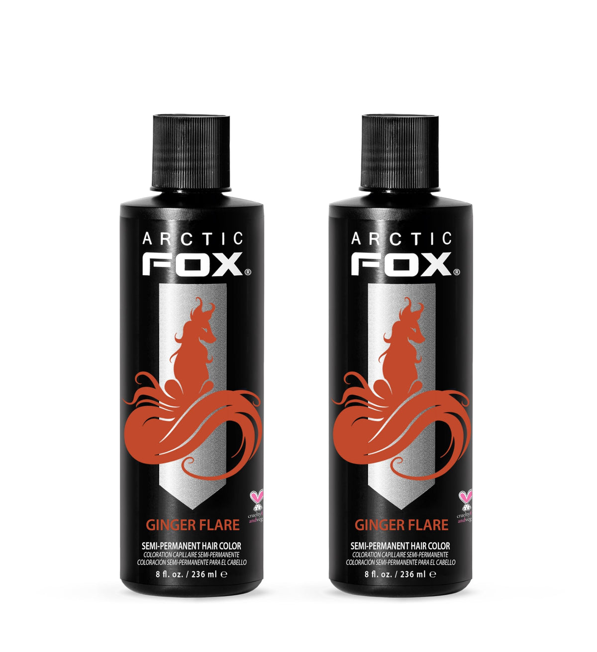 ARCTIC FOX Semi-Permanent Hair Dye Ginger Flare 8 oz front view