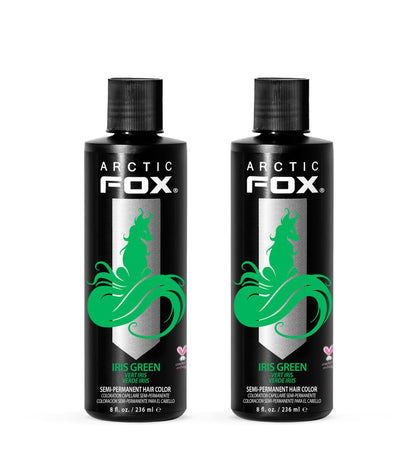 ARCTIC FOX Semi-Permanent Hair Dye Iris Green 8 oz front view
