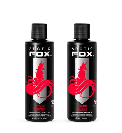ARCTIC FOX Semi-Permanent Hair Dye Poison front view 8 oz bottles