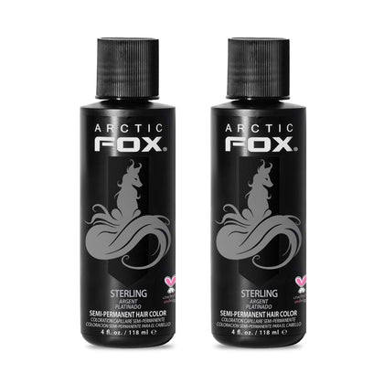 ARCTIC FOX Semi-Permanent Hair Dye Sterling front view