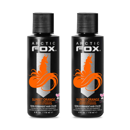 ARCTIC FOX Semi-Permanent Hair Dye Sunset Orange front view