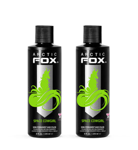 ARCTIC FOX Space Cowgirl vibrant green hair dye front view