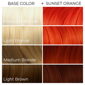 ARCTIC FOX Sunset Orange hair dye vibrant results on hair
