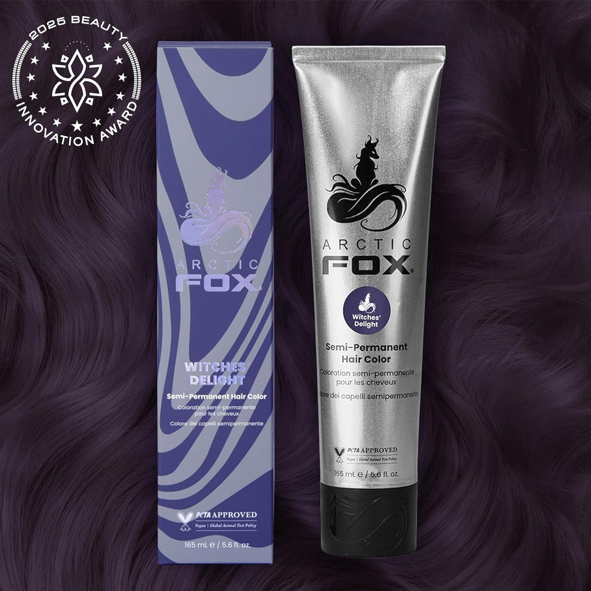 ARCTIC FOX Witches' Delight Purple Hair Dye creamy texture close-up