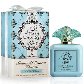 Ard al Zaafaran Iced Petal Eau de Parfum bottle close-up