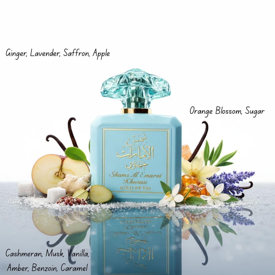 Ard al Zaafaran Iced Petal Eau de Parfum bottle side view