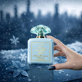 Ard al Zaafaran Iced Petal Eau de Parfum bottle with gift box