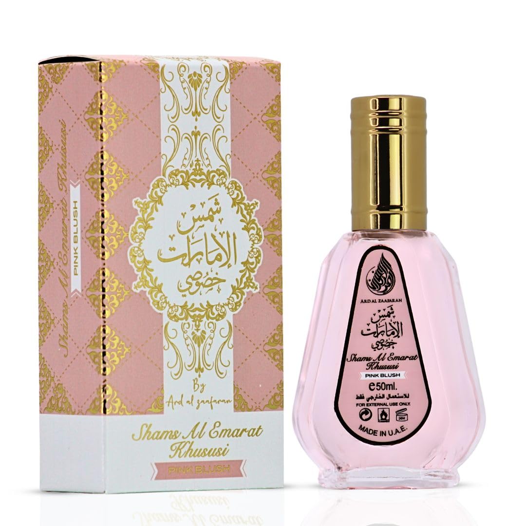 Ard Al Zaafaran Pink Blush Shams Al Emarat packaging
