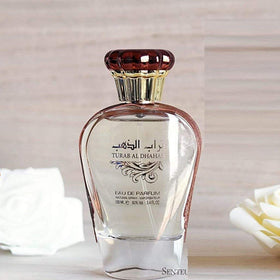 Ard Al Zaafaran Turab Al Dhahab bottle side view revealing its shape