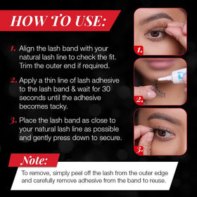 Ardell Demi Wispies Eyelashes side view highlighting soft fibres