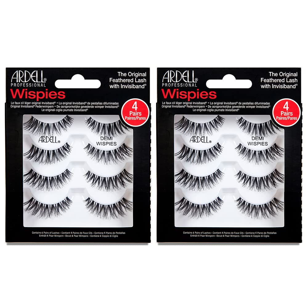Ardell Demi Wispies False Eyelashes front view with packaging