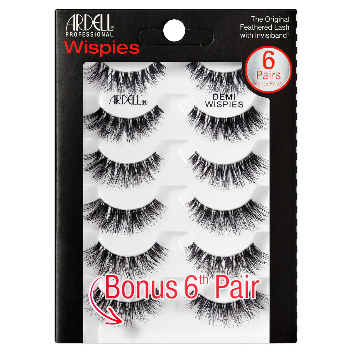 Ardell Demi Wispies Lashes 6 pairs front view