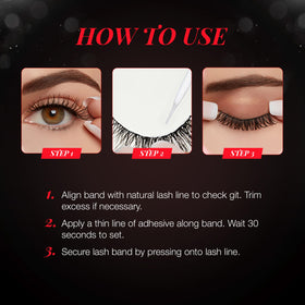 Ardell Demi Wispies Lashes on model