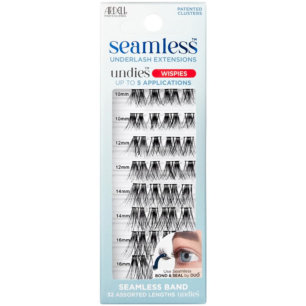 Ardell Eyelash Extensions Refill Kit Wispies front view with assorted lengths