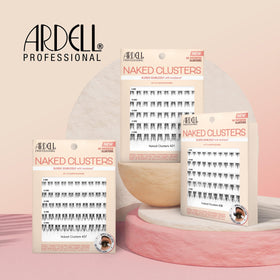 Ardell Naked Clusters 437 side view showcasing lash length