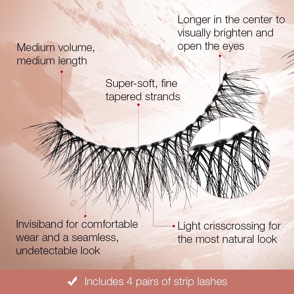 Ardell Naked Lashes 421 displayed with applicator