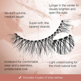 Ardell Naked Lashes 421 displayed with applicator