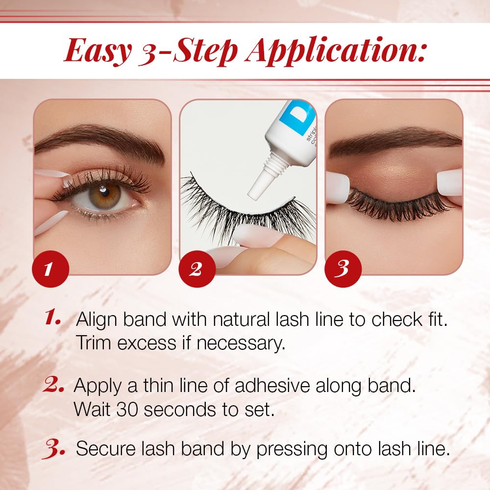 Ardell Naked Lashes 421 on a makeup table with tools