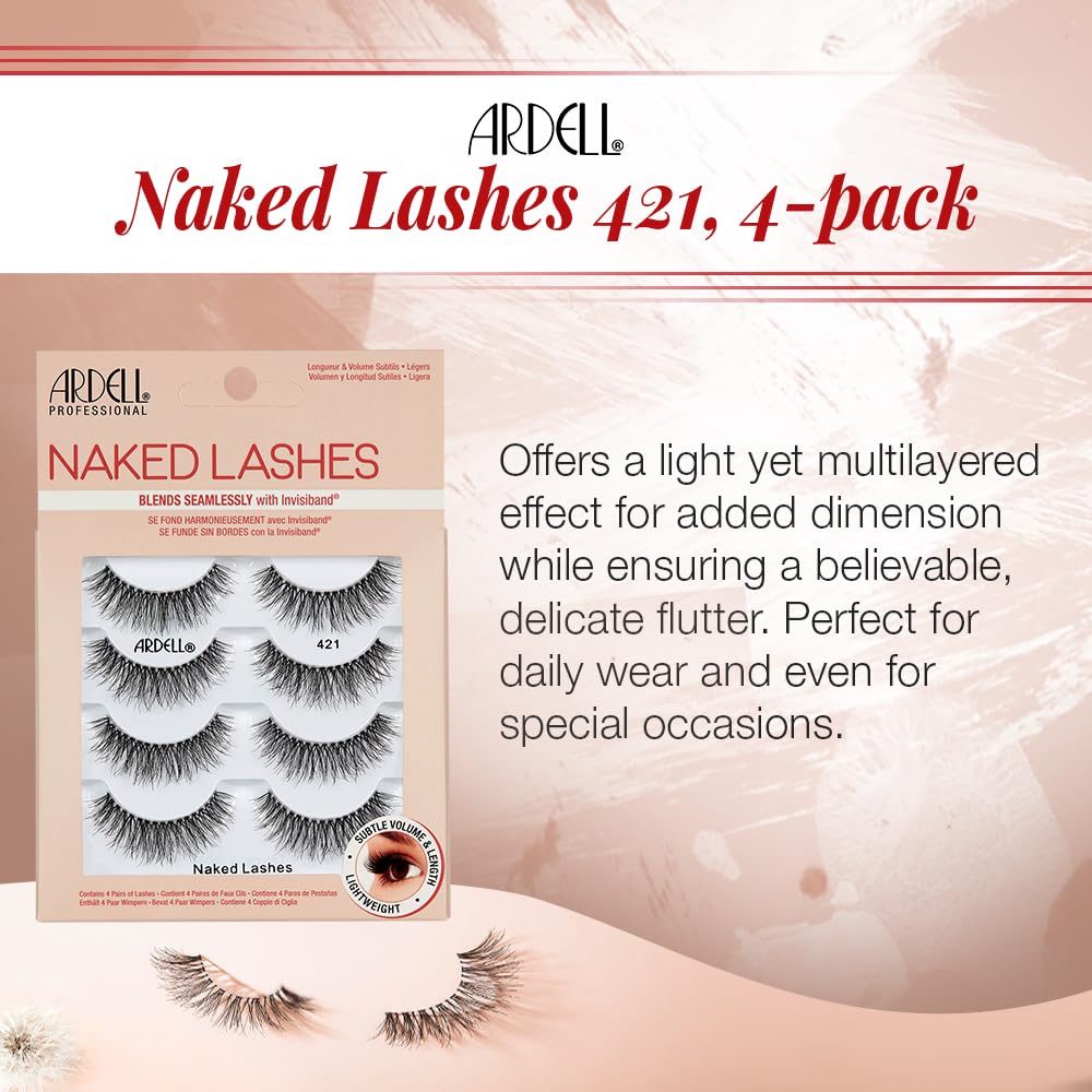 Ardell Naked Lashes 421 side view with lashes visible