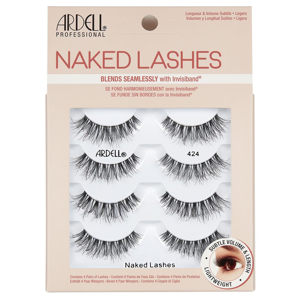 Ardell Naked Lashes 424 front view of packaging
