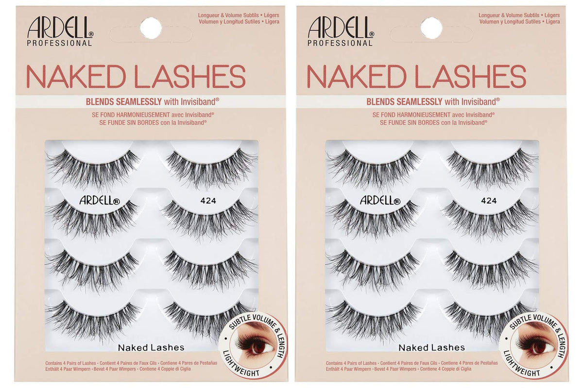 Ardell Naked Lashes 424 front view with packaging