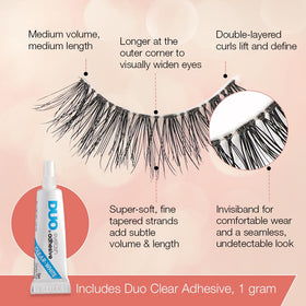 Ardell Naked Lashes 424 on model's eyes