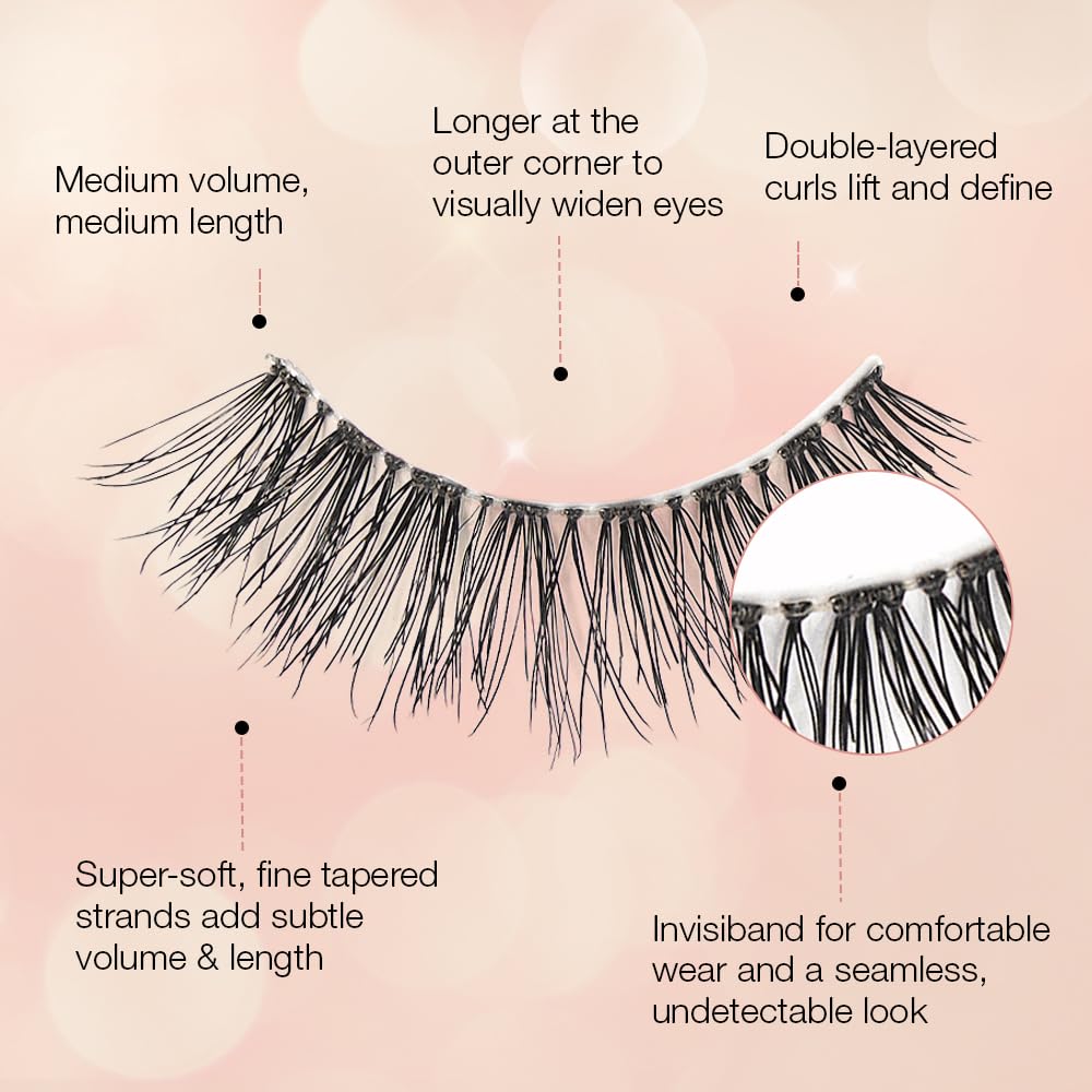 Ardell Naked Lashes 424 side view of lashes