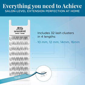 Ardell Naked Underlash Extensions pack with 10-16mm length options