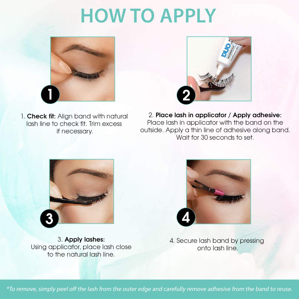 Ardell Natural False Eyelashes 101 Demi Black on model