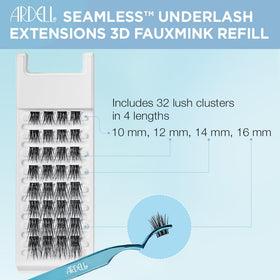 Ardell Underlash Extensions in packaging with dimensions displayed