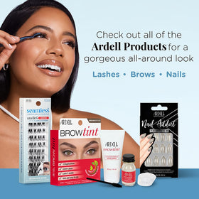 Ardell Wispies lashes in use for a natural look