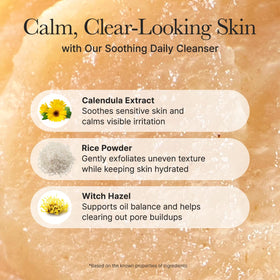 ARENCIA Calendula Rice Mochi Cleanser in a lifestyle setting