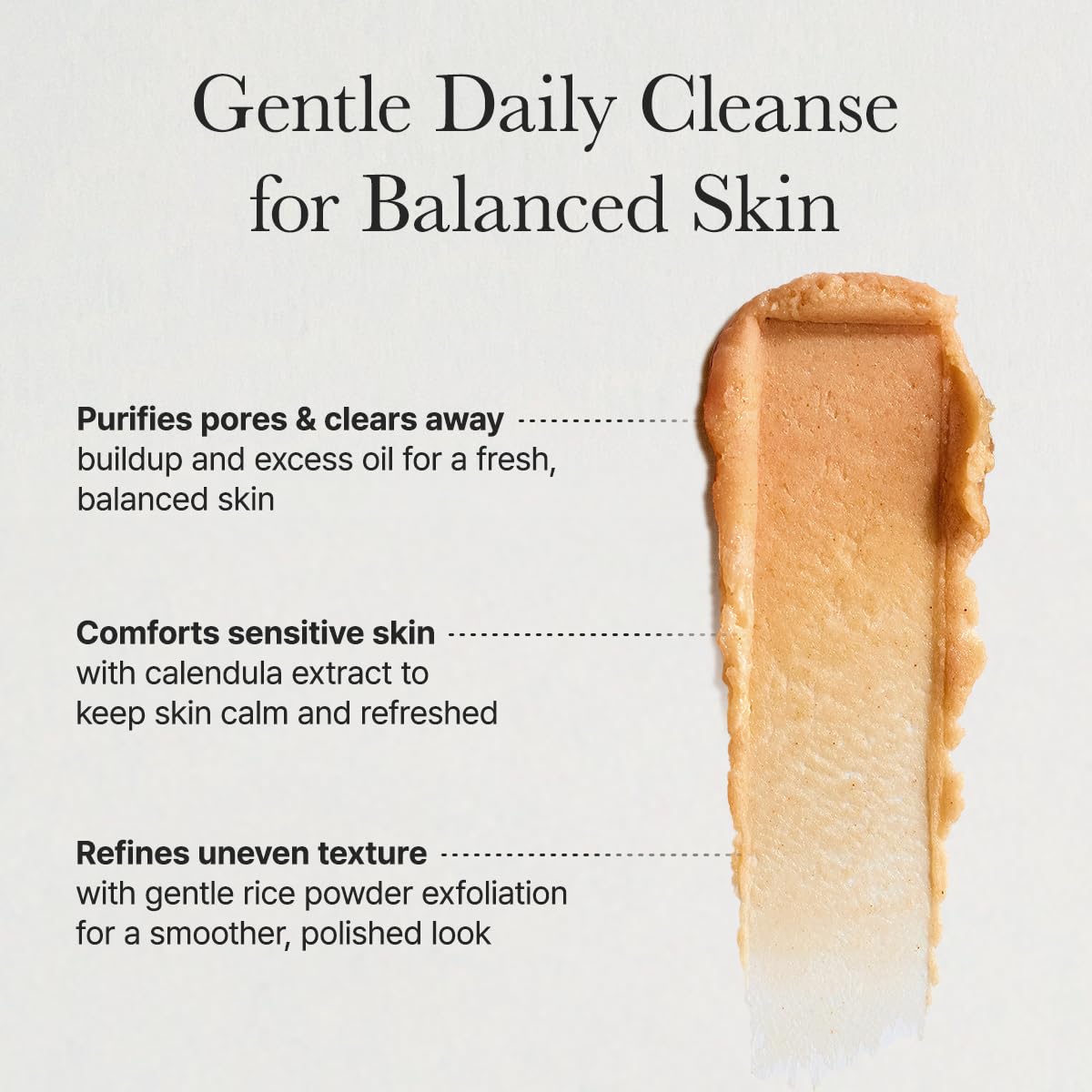 ARENCIA Calendula Rice Mochi Cleanser side view